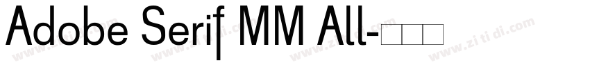 Adobe Serif MM All字体转换